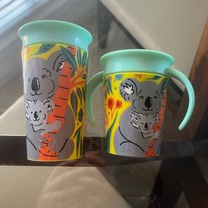 5/$15 Like New Koala Bear No Spill Cups
